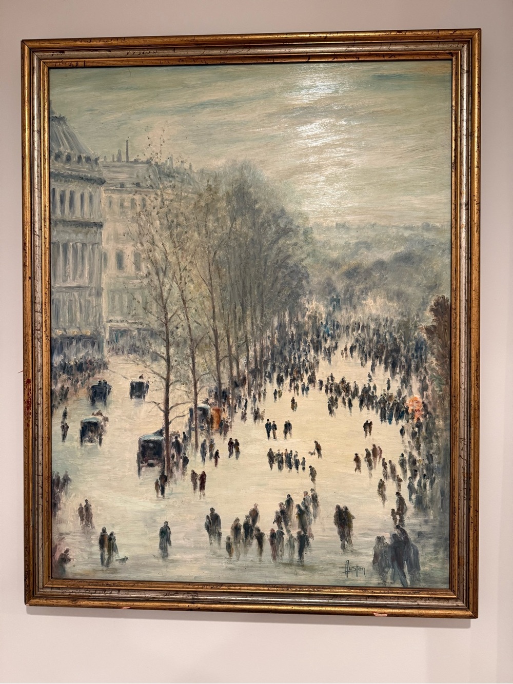 S.Austen copy of "Boulevard des Capucine" by Claude Monet 1873-1874.